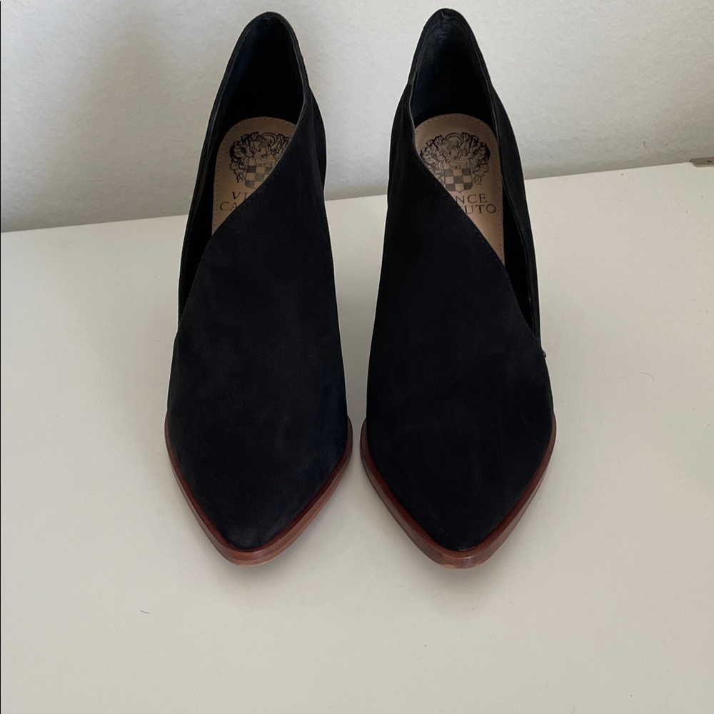 Vince Camuto Black Block Heel Shoes